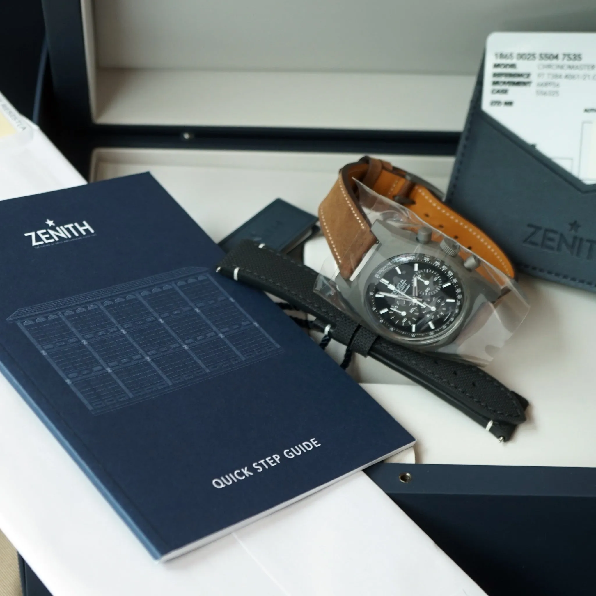 2021 ZENITH CHRONOMASTER REVIVAL SHADOW CHRNOGRAPH WATCH