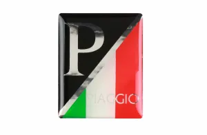 3D Logo Horn Cover Black & Tricolore | Vespa LX/LXV/S/Sprint /Primavera/946/GTS