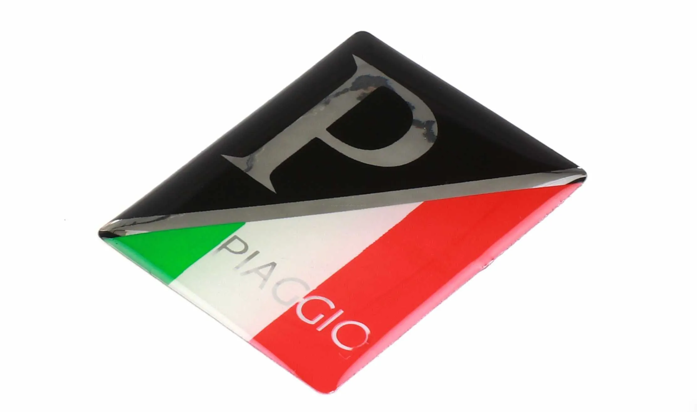 3D Logo Horn Cover Black & Tricolore | Vespa LX/LXV/S/Sprint /Primavera/946/GTS
