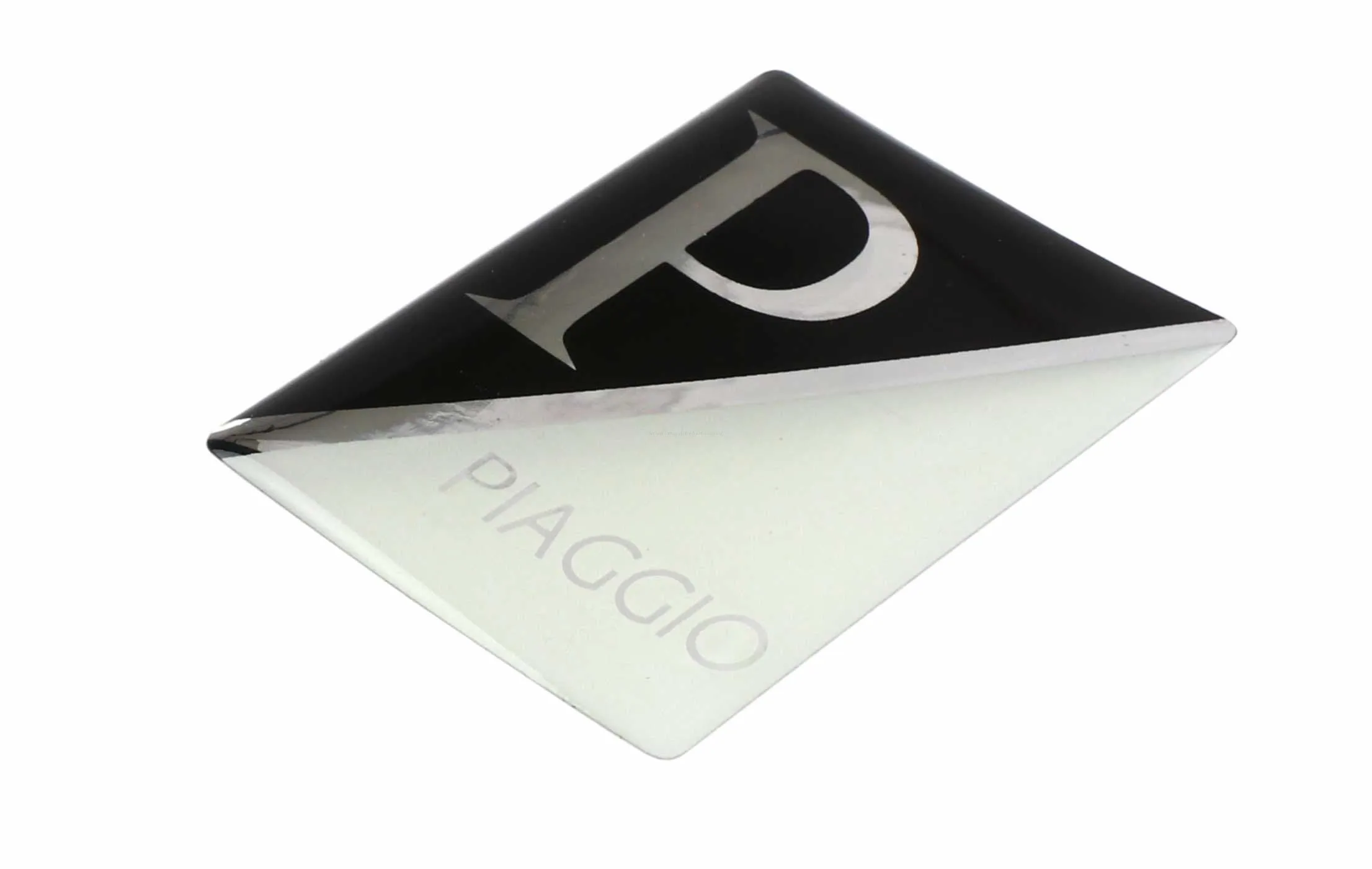 3D Logo Horn Cover Black & White | Vespa LX/LXV/S/Sprint /Primavera/946/GTS