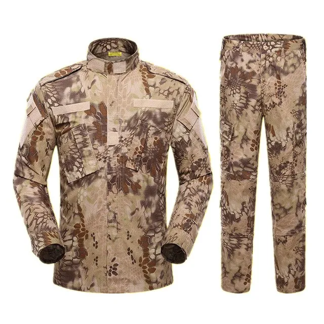 5Color Men Army Military Uniform Tactical Suit ACU Special Forces Combat Shirt Coat Pant Set Camouflage Militar Soldier Clothes