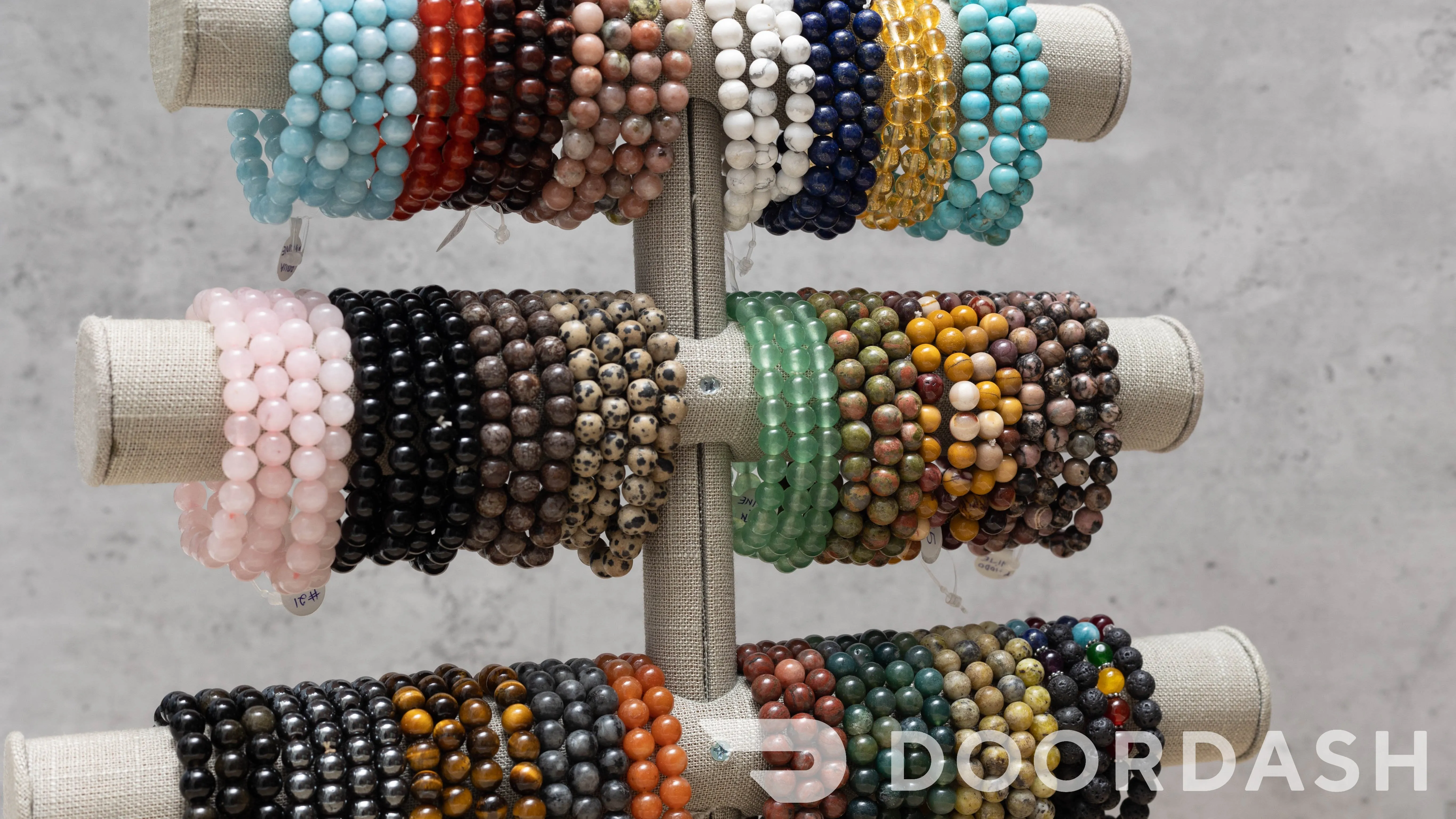 8mm Black Onyx Beaded Elastic Stretch Bracelet