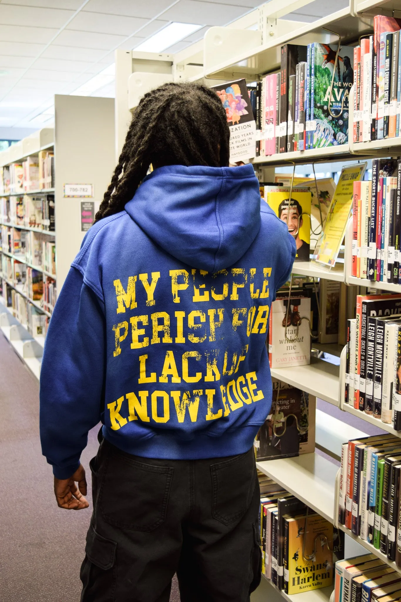 Academy Sun Faded Zip-Up Hoodie- Royal Blue