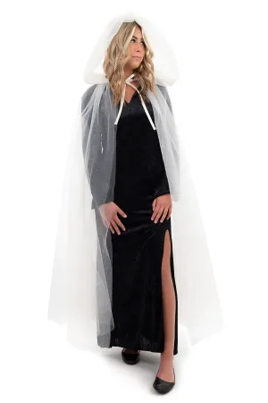 Adult Ivory Tulle Cloak - Out of Stock (Available for Backorder)