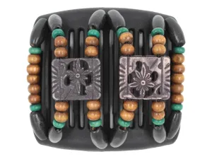 African Butterfly Chameleon Hair Comb - Dupla Black 51