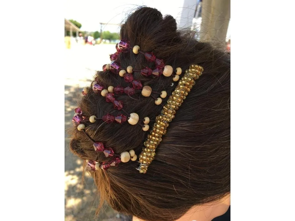 African Butterfly Wire Hair Clip - 9 Tong 721