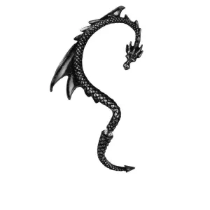 Alchemy Gothic E274B  The Black Dragon's Lure Ear Wrap Earrings