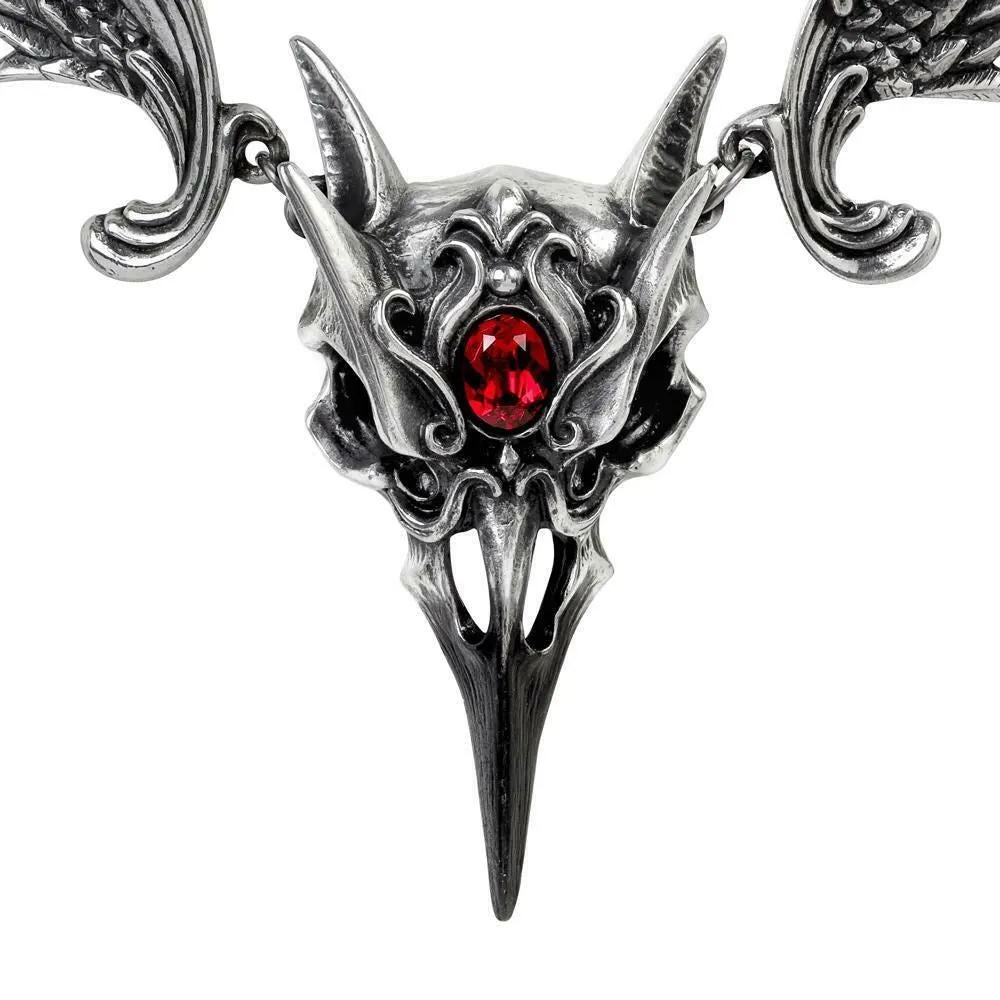 Alchemy Gothic P798  Masque Of The Black Rose Necklace