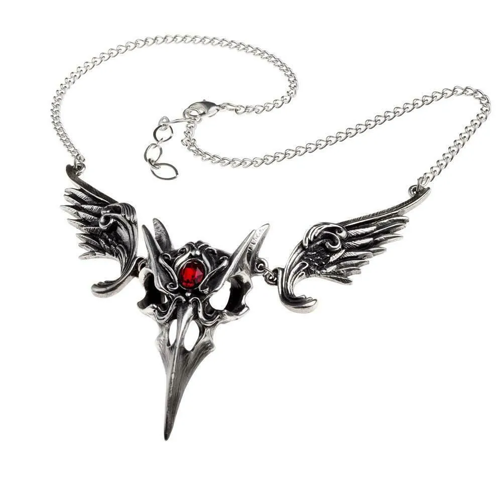 Alchemy Gothic P798  Masque Of The Black Rose Necklace