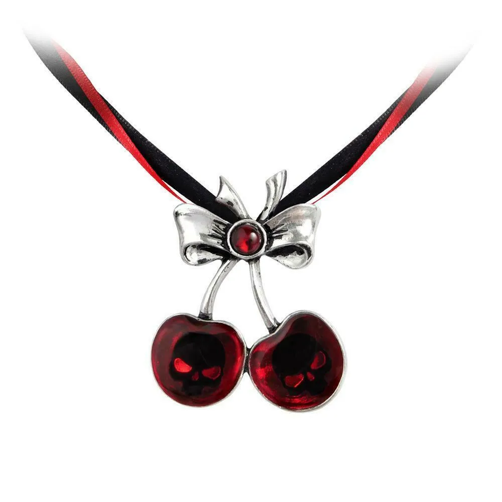 Alchemy Gothic ULFP19 Black Cherry Necklace Pendant