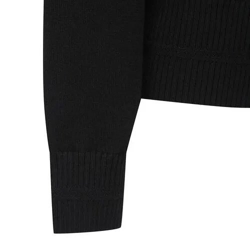 ANEW Golf Women Logo Pattern Wind Block Pullover - Black