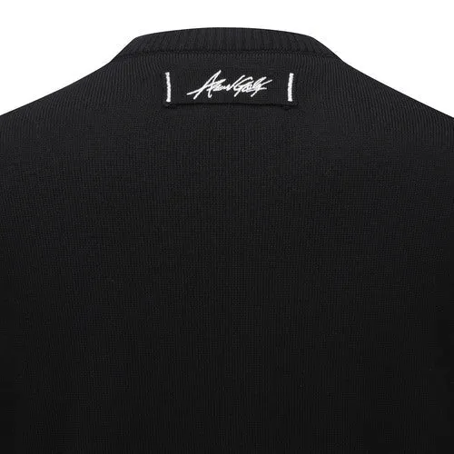 ANEW Golf Women Logo Pattern Wind Block Pullover - Black
