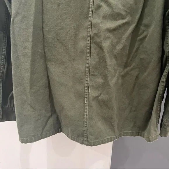 Anthropologie Dolan Olive Green Embroidered Payton Military Utility Jacket M