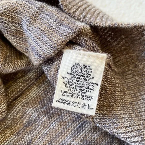 Anthropologie Moth Jewelers Choice Heather Brown Spice Cardigan Women’s Sz Small