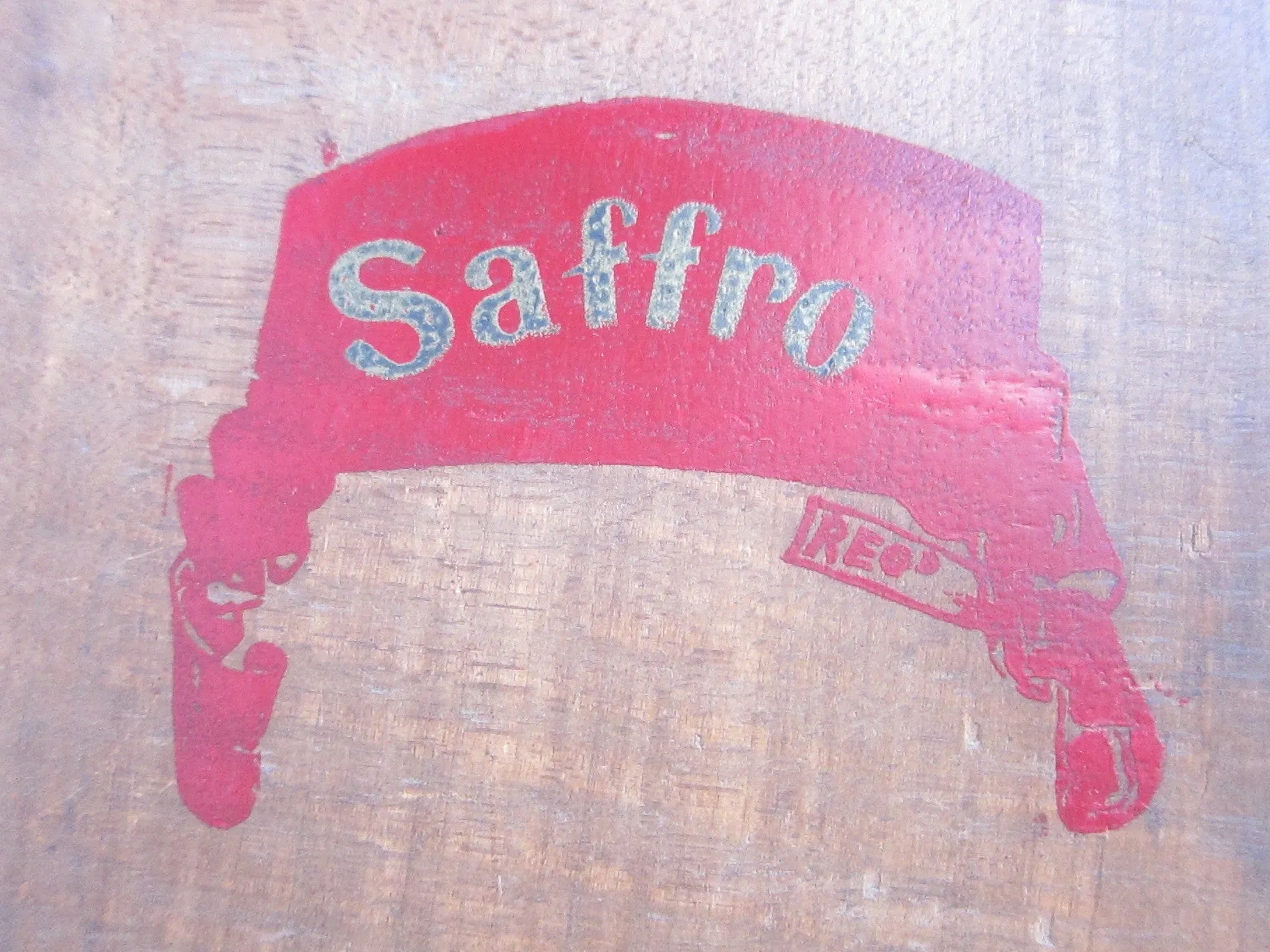 Antique Primitive Saffro Wooden Sock Form