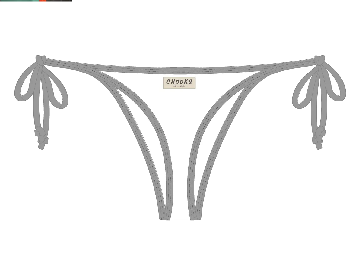 Arctic White Side-Tie Bottom