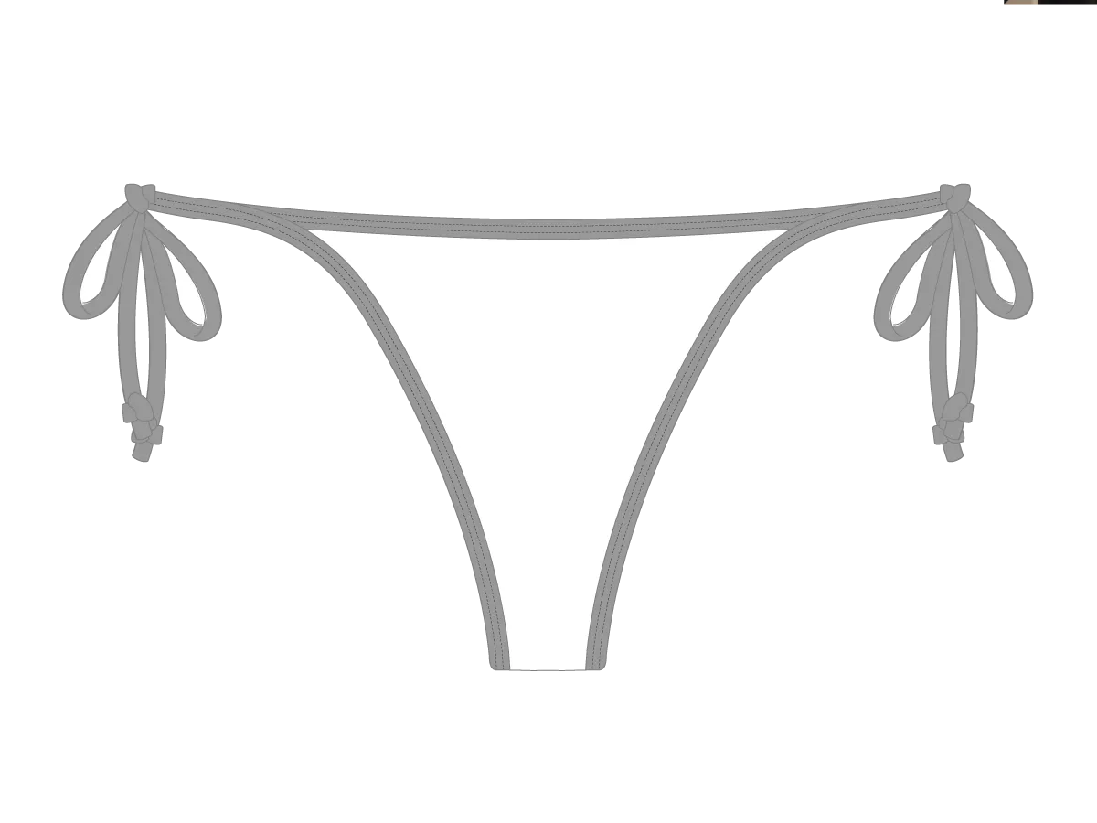 Arctic White Side-Tie Bottom