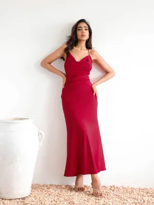 Back Criss Crossed Maxi Dress