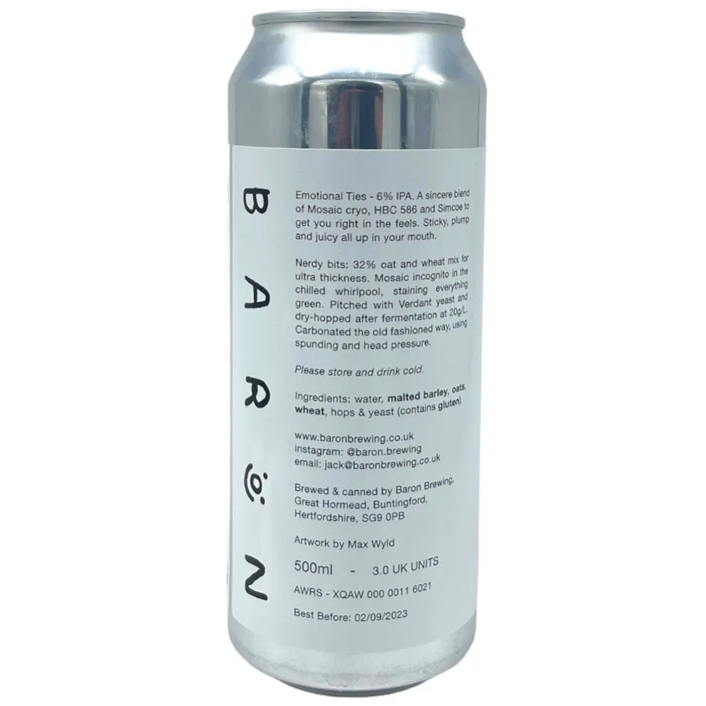 Baron Brewing Emotional Ties