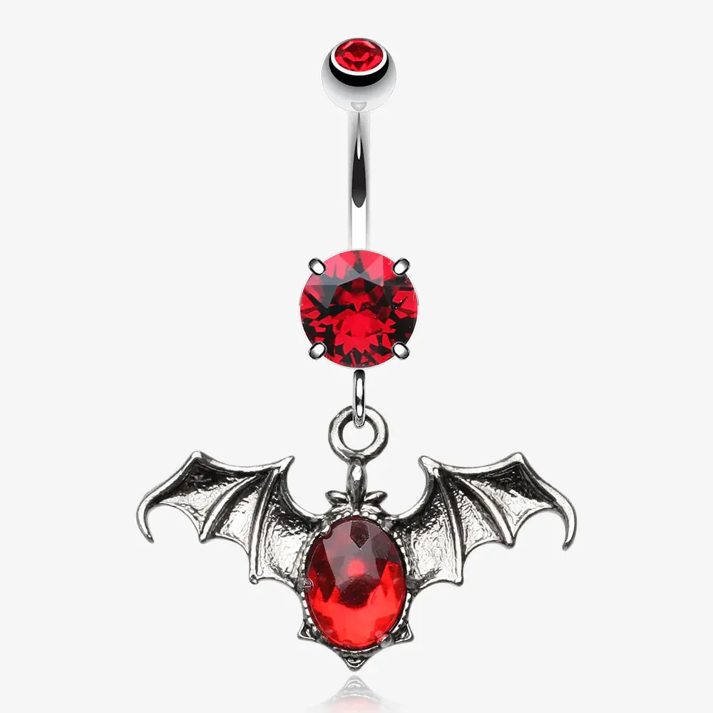 Bat Sparkle Belly Button Ring