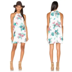 BB Dakota Harlet Trapeze Dress Orchid Jungle Print