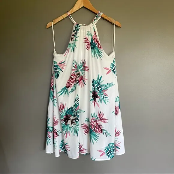 BB Dakota Harlet Trapeze Dress Orchid Jungle Print