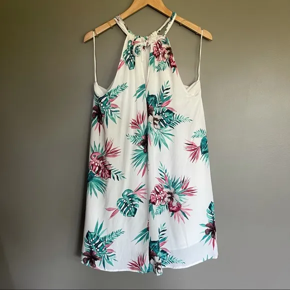 BB Dakota Harlet Trapeze Dress Orchid Jungle Print
