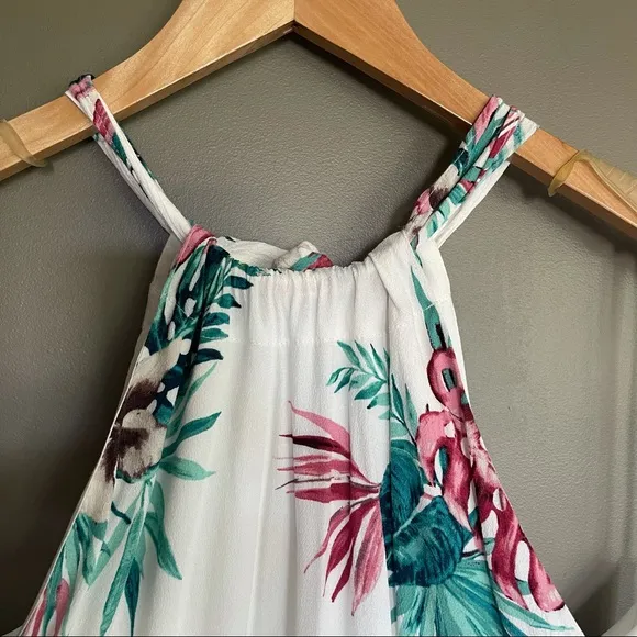 BB Dakota Harlet Trapeze Dress Orchid Jungle Print
