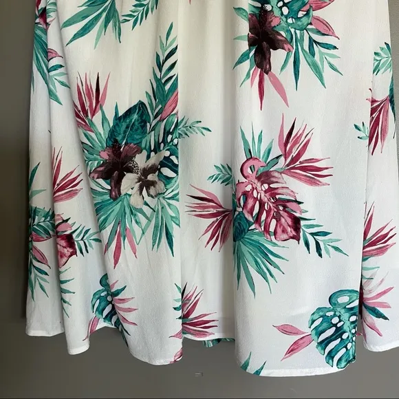 BB Dakota Harlet Trapeze Dress Orchid Jungle Print