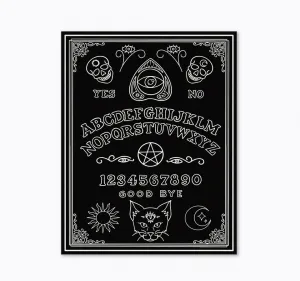 Black Cat Ouija Art Print