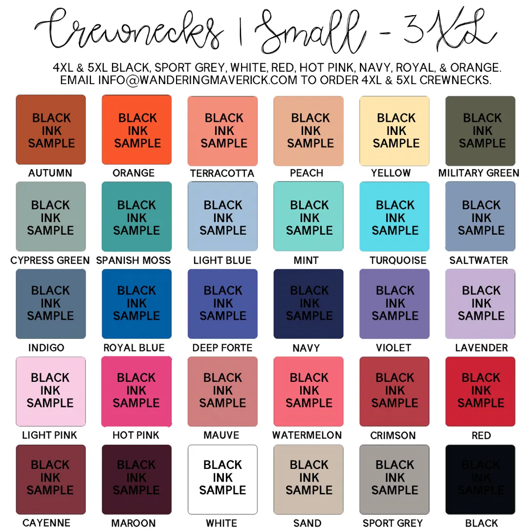 Black Emblem TX FFA Crewneck (S-3XL) - Multiple Colors!