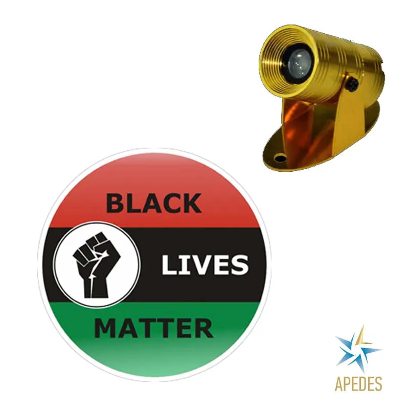 Black Lives Matter Black Power Motorcycle Bike Car LED Projector Light Waterproof