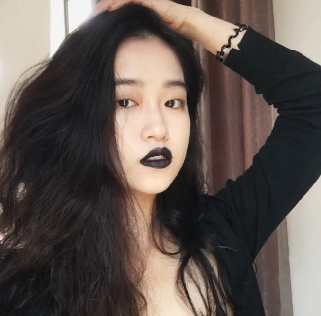 Black matte lipstick MS1021