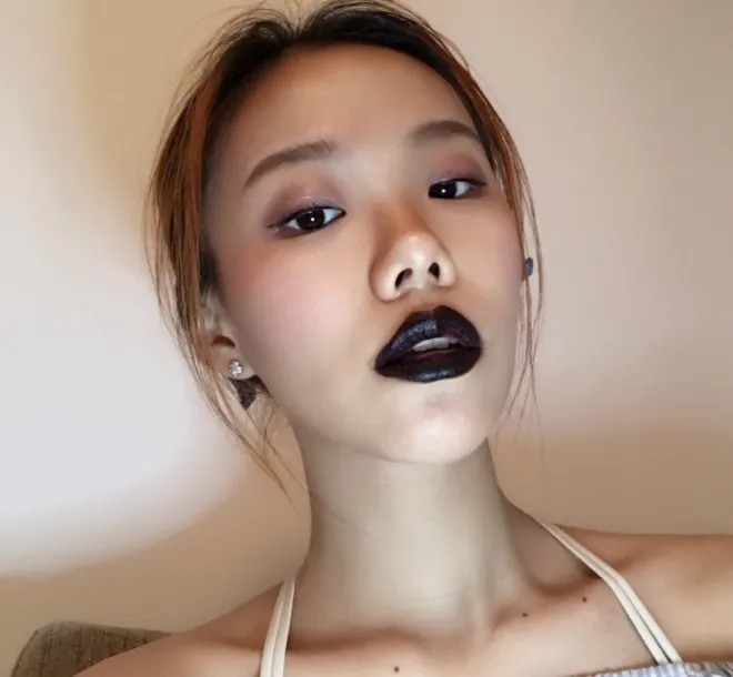 Black matte lipstick MS1021