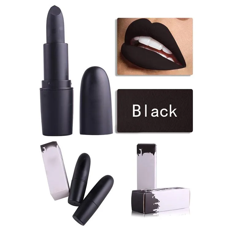 Black matte lipstick MS1021