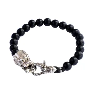 Black Onyx and Dragon Bracelet