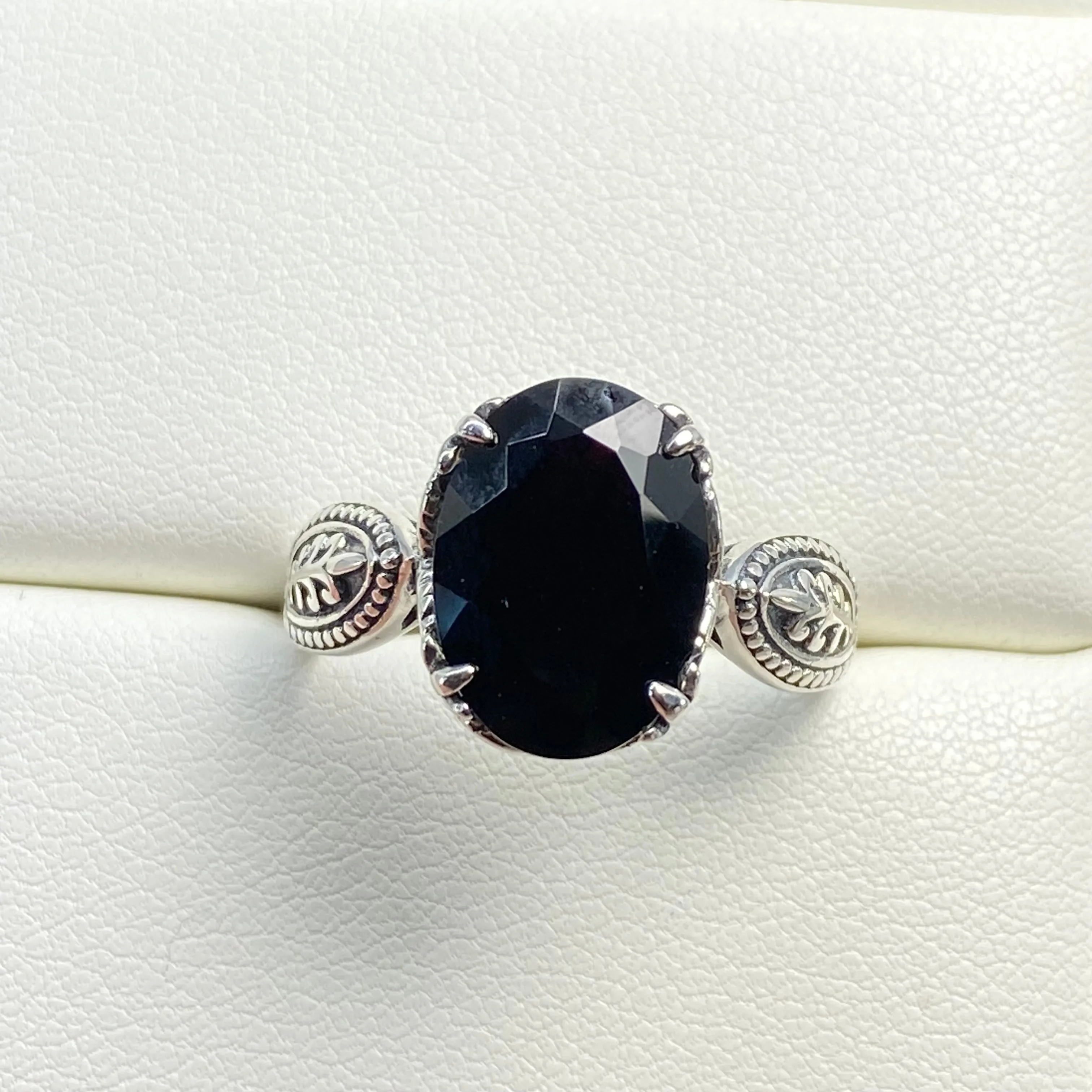 Black Onyx Ring, Choose Natural or CZ, Dragon Gothic Jewelry #D133