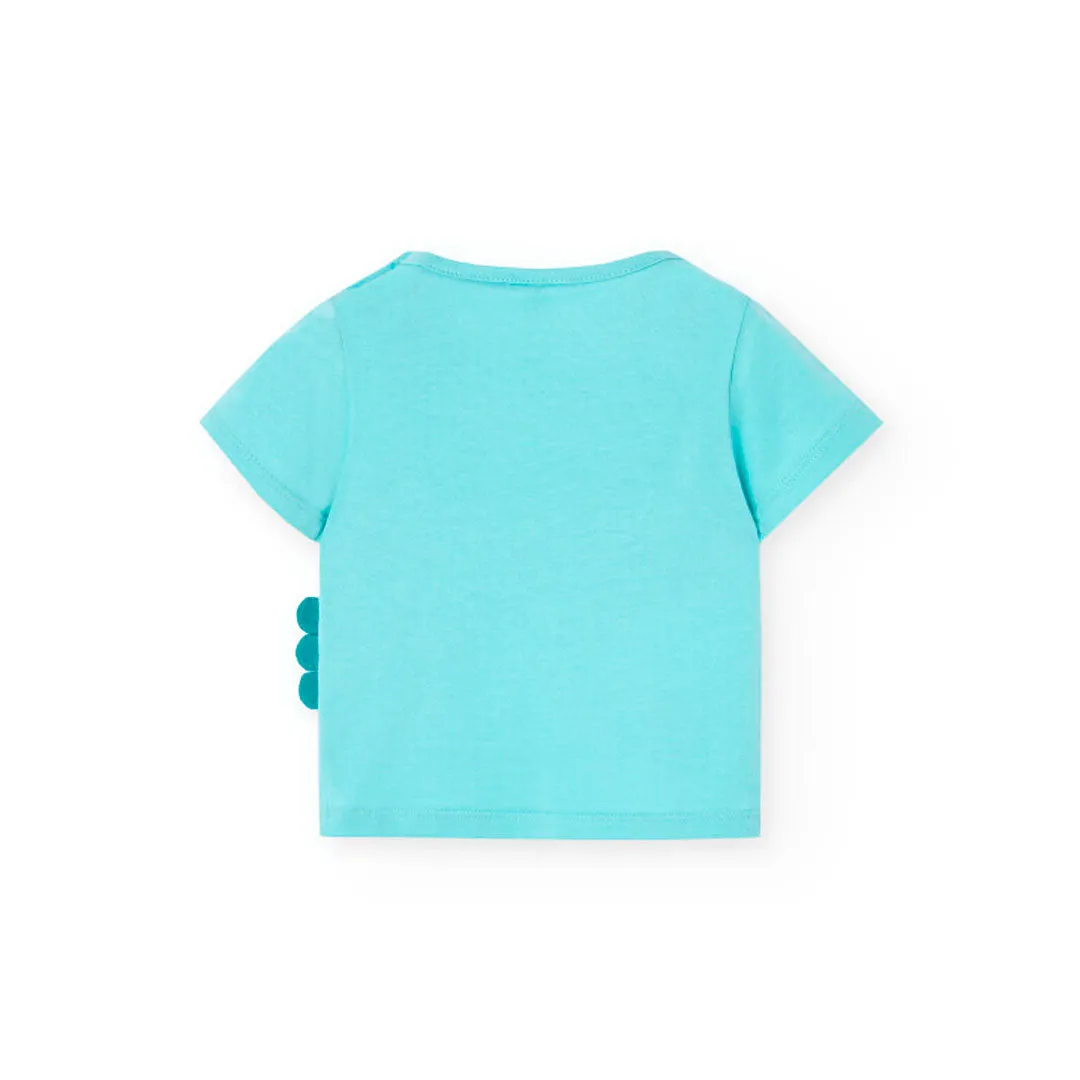 Boboli Baby Boys Tropical Summer 2 Piece Short Sleeve Top and Shorts Outfit