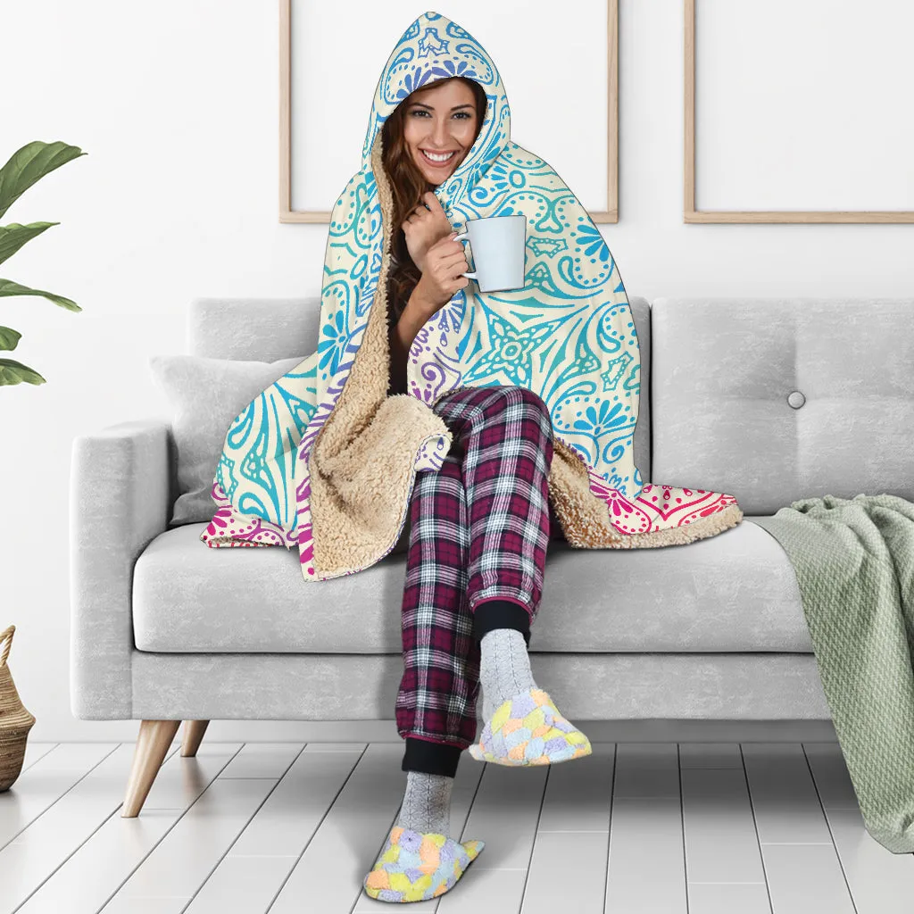 Bohemian Blue Hooded Blankets - $79.99 - 89.99