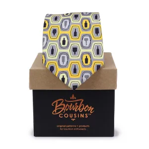Bourbon Fest© Necktie | Gold   Gray