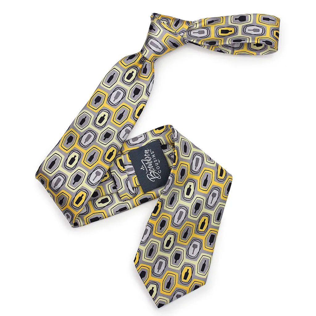 Bourbon Fest© Necktie | Gold   Gray