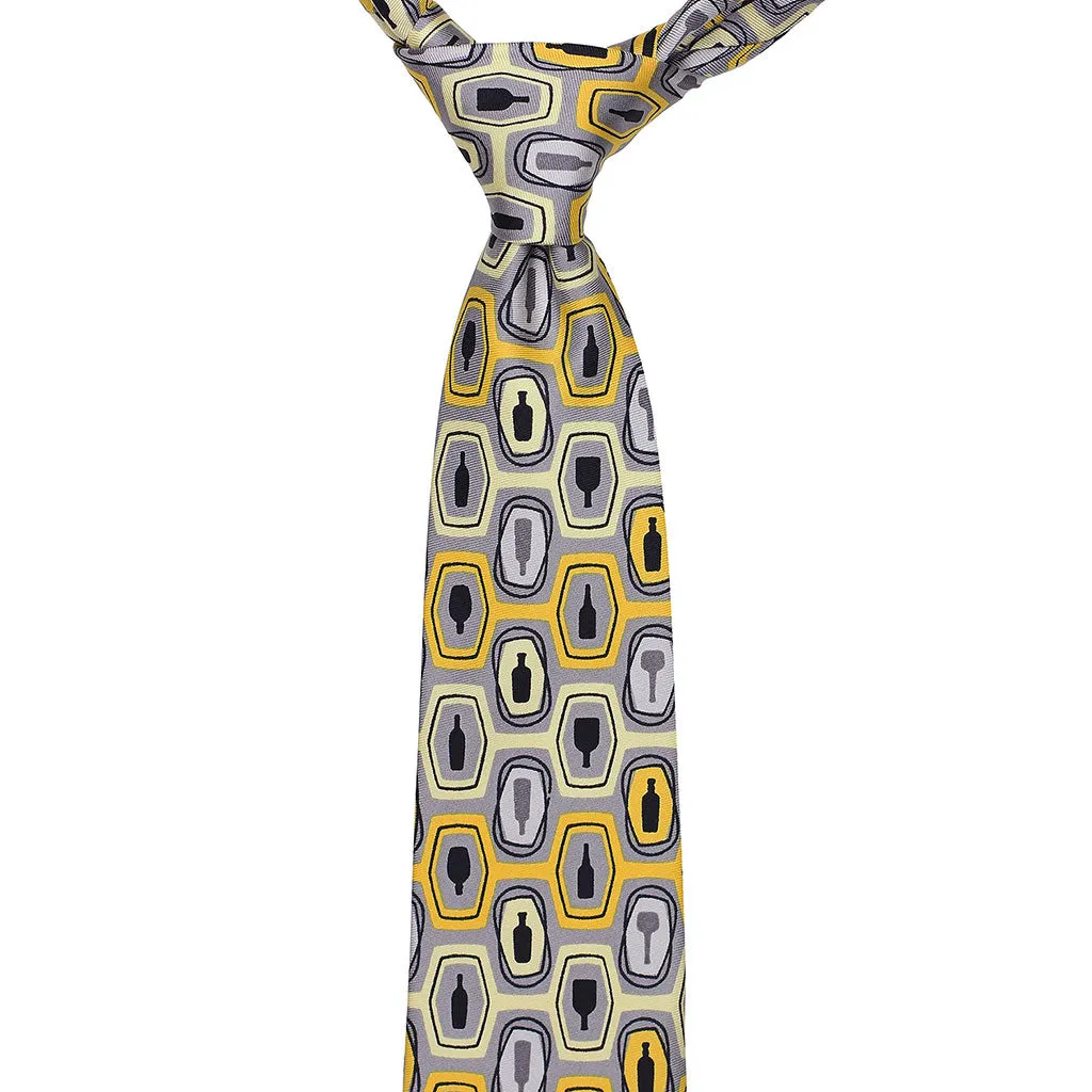 Bourbon Fest© Necktie | Gold   Gray