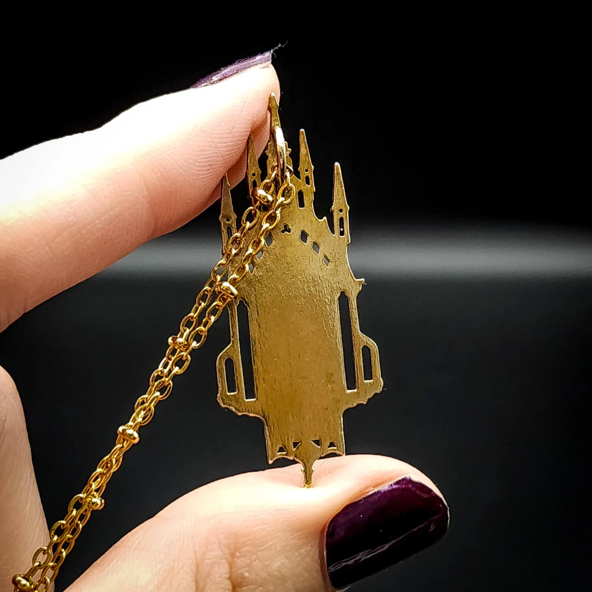 Brass Midnight Cathedral Necklace