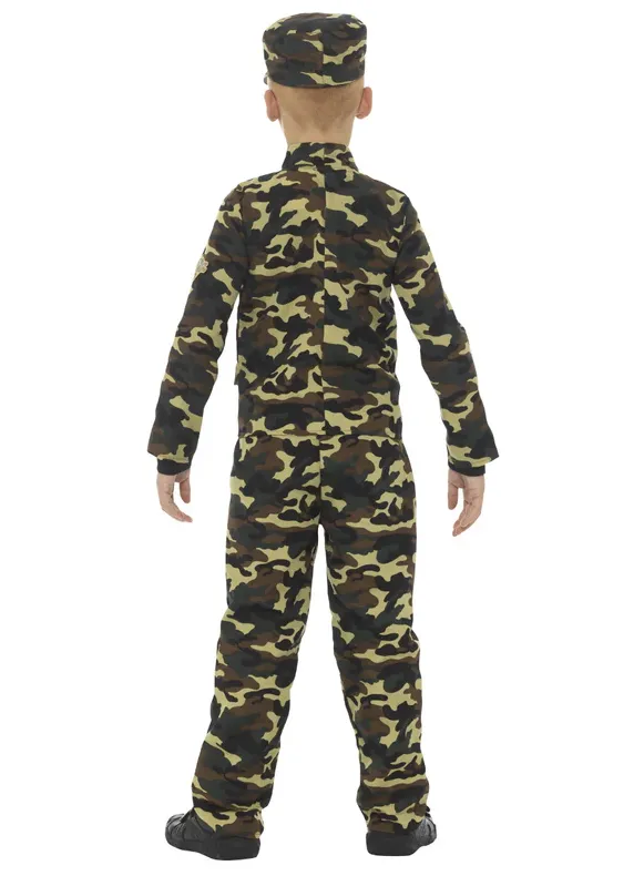 Camouflage Military Boy Costume
