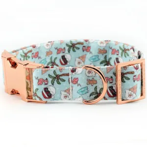 Christmas at the Beach Dog Collar