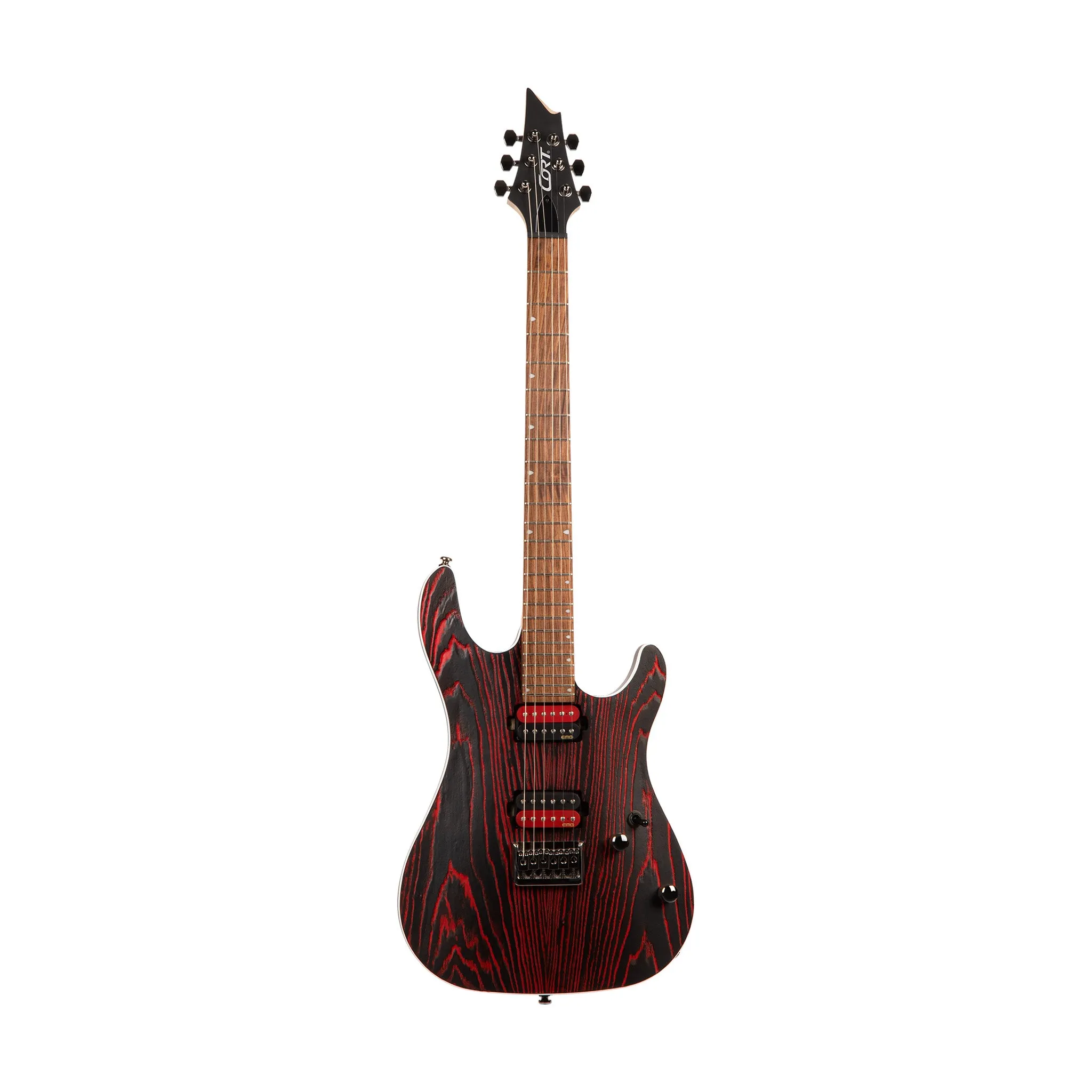 Cort KX300-EBR Electric Guitar, Etched Black Red