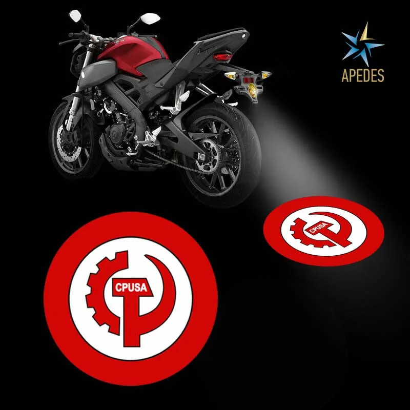 CPUSA Communist Party USA Motorcycle Bike Car LED Projector Light Waterproof