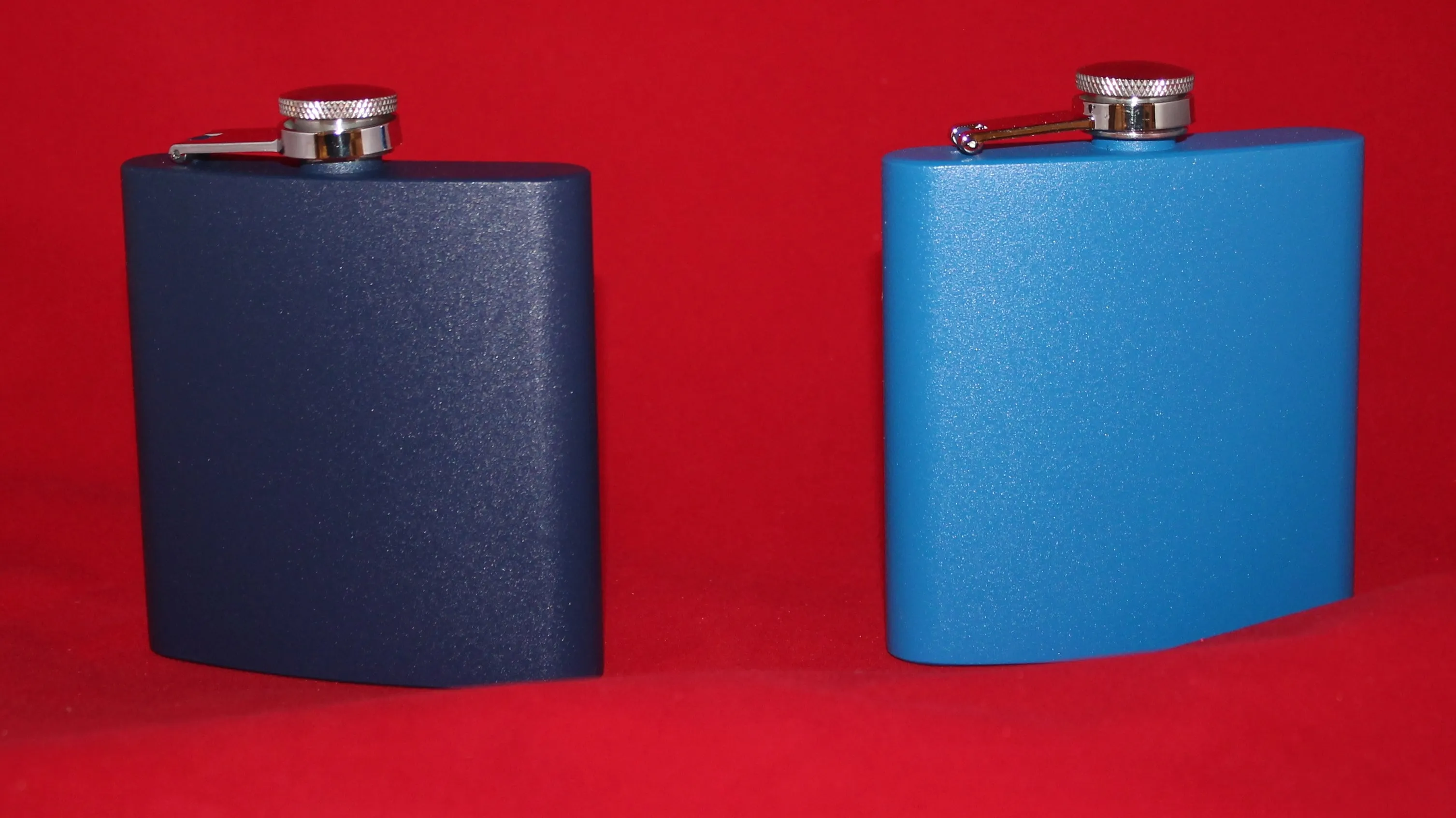 Custom Laser Engraved 6 oz Stainless Steel powder coated Flask USNA USMMA USAFA