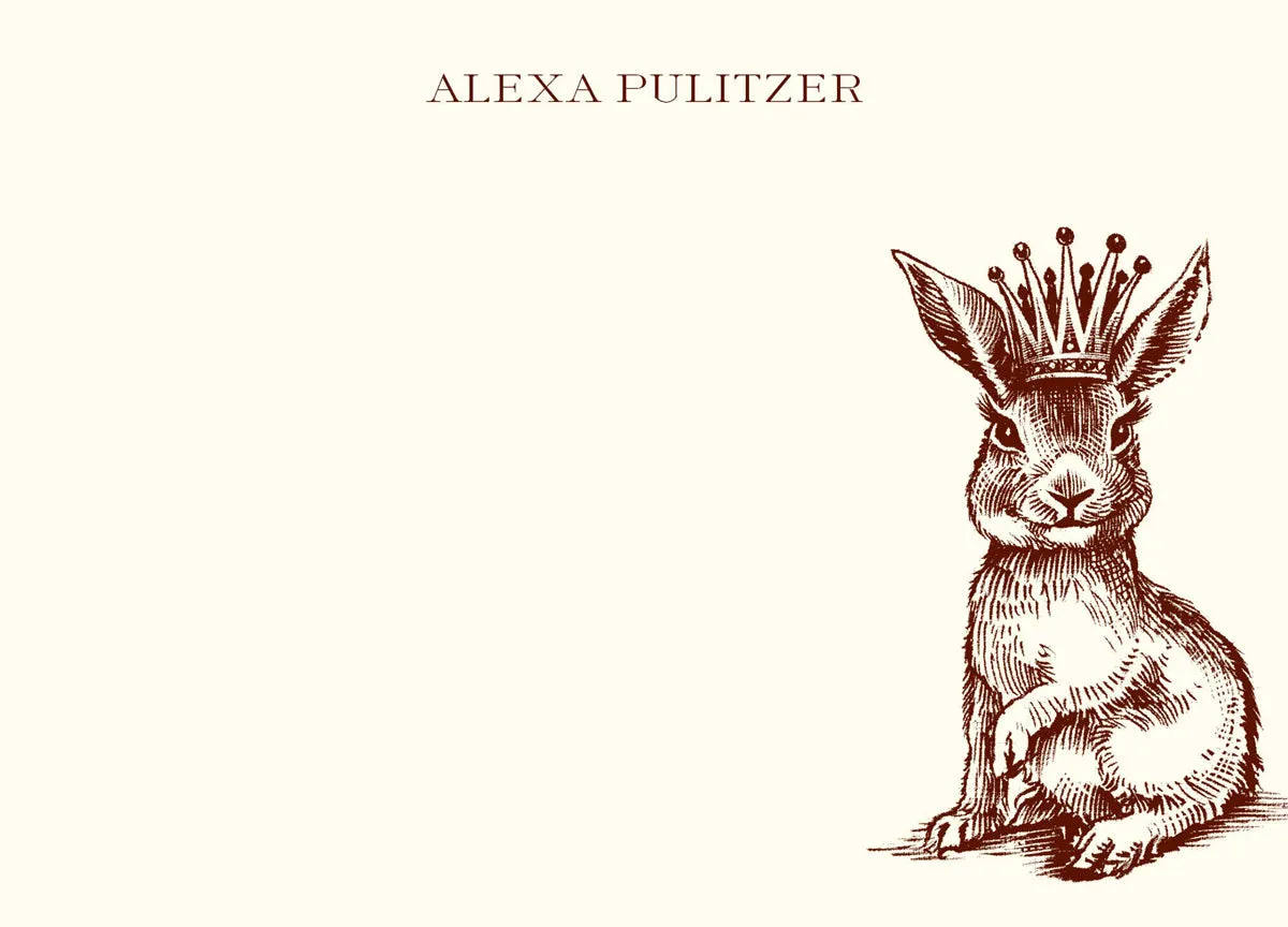 Customizable Royal Bunny A6 Notes