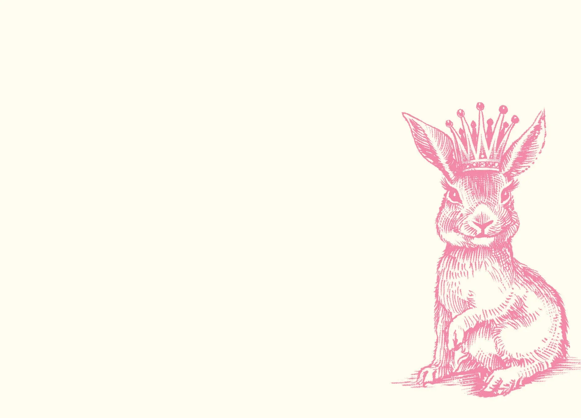 Customizable Royal Bunny A6 Notes